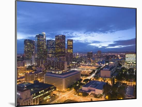 Downtown Los Angeles, California, USA-Walter Bibikow-Mounted Photographic Print