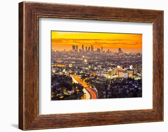 Downtown Los Angeles, California.-SeanPavonePhoto-Framed Photographic Print