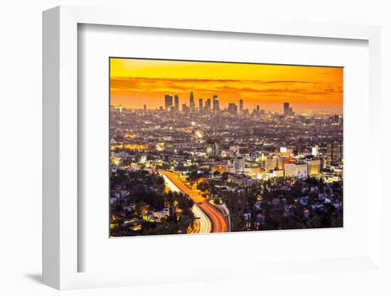 Downtown Los Angeles, California.-SeanPavonePhoto-Framed Photographic Print