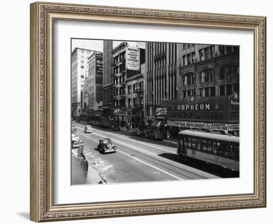 Downtown Los Angeles-null-Framed Photographic Print