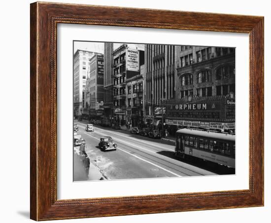 Downtown Los Angeles-null-Framed Photographic Print