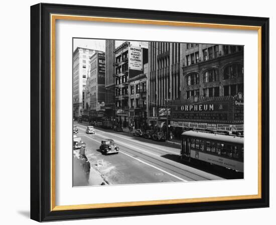 Downtown Los Angeles-null-Framed Photographic Print