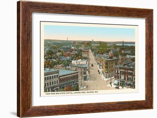 Downtown Madison, Wisconsin-null-Framed Art Print