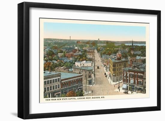 Downtown Madison, Wisconsin-null-Framed Art Print