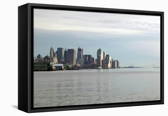 Downtown Manhattan from the Hudson River, New York City-G. Jackson-Framed Stretched Canvas