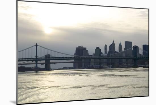 Downtown Manhattan from the Hudson River, New York City-G. Jackson-Mounted Photo