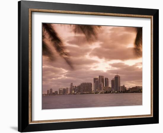 Downtown Miami Skyline at Dusk Miami, Florida, United States of America, North America-Angelo Cavalli-Framed Photographic Print