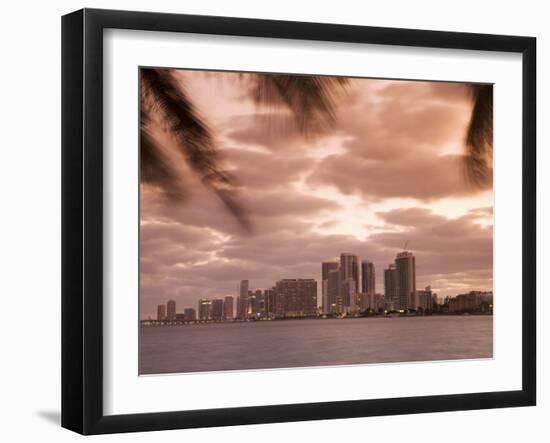 Downtown Miami Skyline at Dusk Miami, Florida, United States of America, North America-Angelo Cavalli-Framed Photographic Print