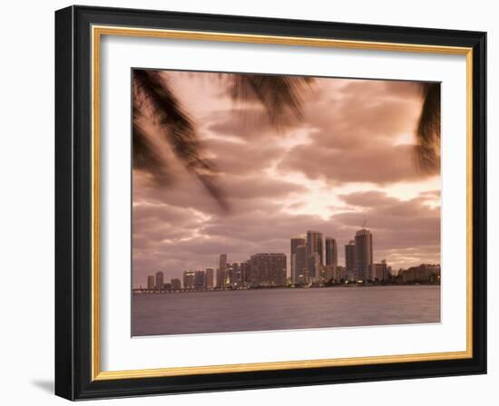 Downtown Miami Skyline at Dusk Miami, Florida, United States of America, North America-Angelo Cavalli-Framed Photographic Print