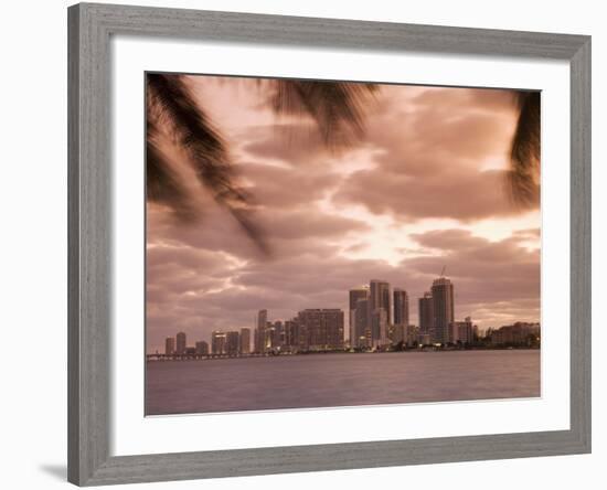 Downtown Miami Skyline at Dusk Miami, Florida, United States of America, North America-Angelo Cavalli-Framed Photographic Print