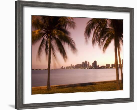 Downtown Miami Skyline at Dusk Miami, Florida, United States of America, North America-Angelo Cavalli-Framed Photographic Print