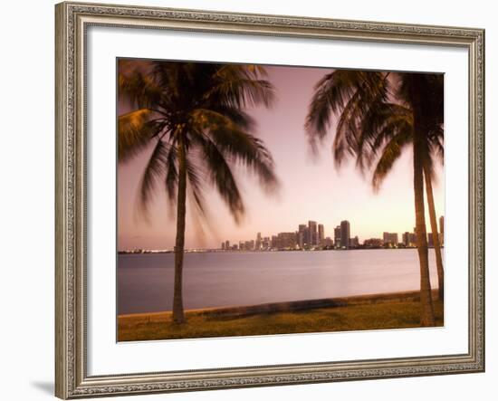 Downtown Miami Skyline at Dusk Miami, Florida, United States of America, North America-Angelo Cavalli-Framed Photographic Print