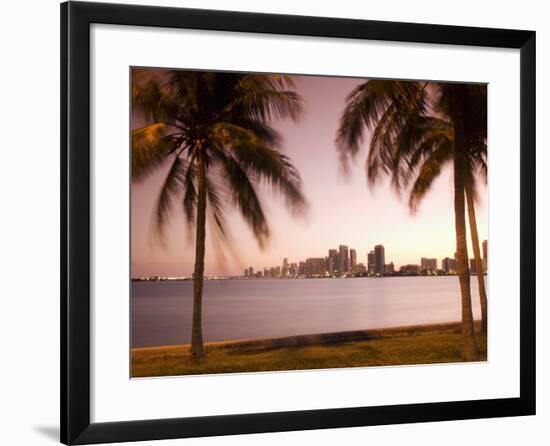 Downtown Miami Skyline at Dusk Miami, Florida, United States of America, North America-Angelo Cavalli-Framed Photographic Print