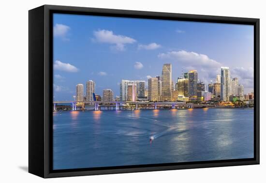 Downtown Miami Skyline, Miami, Florida, United States of America, North America-Gavin Hellier-Framed Premier Image Canvas