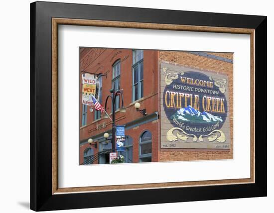 Downtown Mural, Cripple Creek, Colorado, United States of America, North America-Richard Cummins-Framed Photographic Print