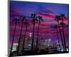 Downtown Night - Los Angeles-null-Mounted Art Print