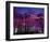 Downtown Night - Los Angeles-null-Framed Art Print