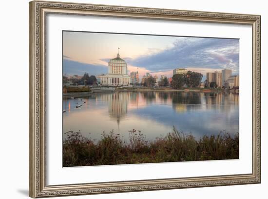 Downtown Oakland at Lake Merritt-Vincent James-Framed Photographic Print