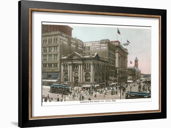 Downtown Omaha, Nebraska-null-Framed Art Print