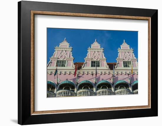 Downtown Oranjestad, Capital of Aruba, ABC Islands, Netherlands Antilles, Caribbean-Michael Runkel-Framed Photographic Print