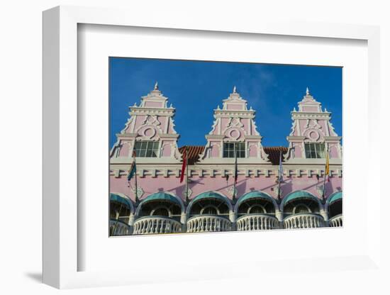 Downtown Oranjestad, Capital of Aruba, ABC Islands, Netherlands Antilles, Caribbean-Michael Runkel-Framed Photographic Print