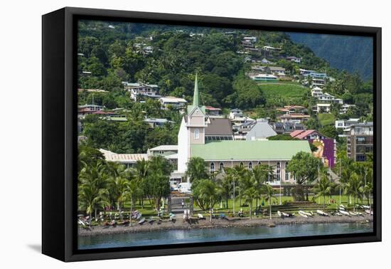 Downtown Papeete, Tahiti, Society Islands, French Polynesia, Pacific-Michael Runkel-Framed Premier Image Canvas
