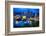 Downtown Pittsburgh Skyline at Night-George Oze-Framed Photographic Print