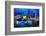 Downtown Pittsburgh Skyline at Night-George Oze-Framed Photographic Print