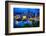 Downtown Pittsburgh Skyline at Night-George Oze-Framed Photographic Print