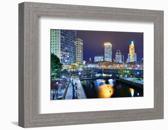 Downtown Providence, Rhode Island, Usa.-SeanPavonePhoto-Framed Photographic Print