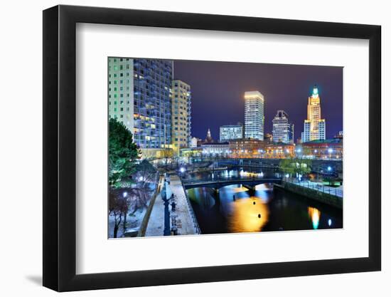 Downtown Providence, Rhode Island, Usa.-SeanPavonePhoto-Framed Photographic Print