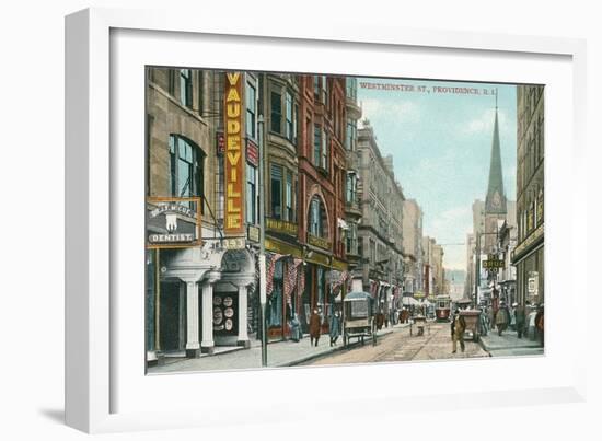 Downtown Providence, Rhode Island-null-Framed Art Print