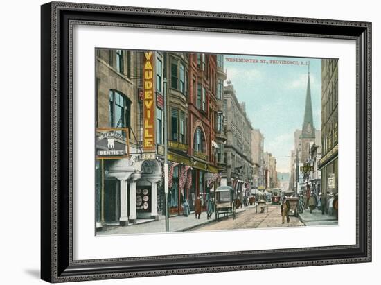 Downtown Providence, Rhode Island-null-Framed Art Print