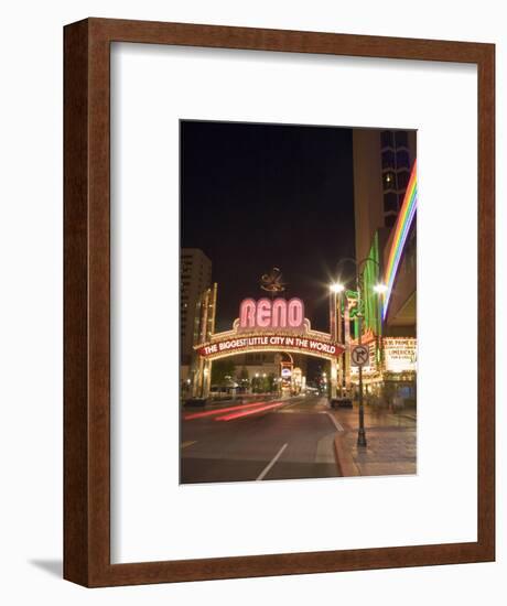 Downtown, Reno, Nevada-Chuck Haney-Framed Photographic Print