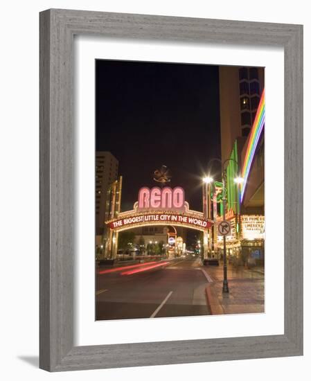 Downtown, Reno, Nevada-Chuck Haney-Framed Photographic Print