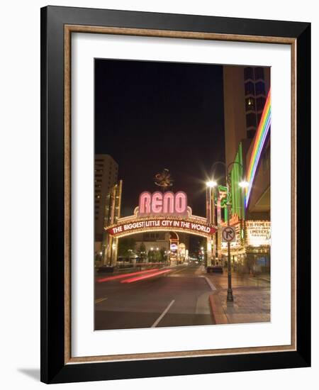 Downtown, Reno, Nevada-Chuck Haney-Framed Photographic Print