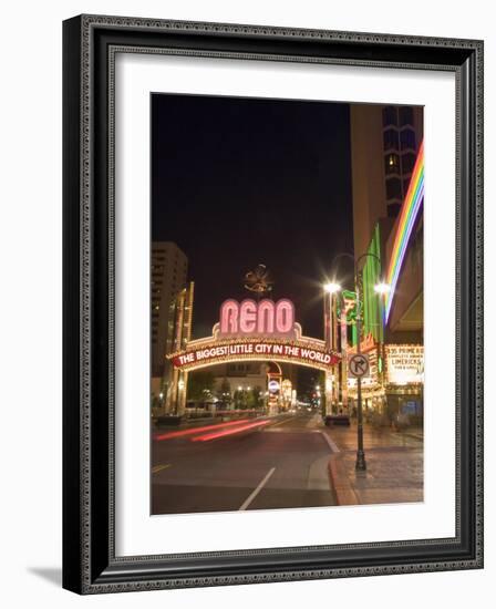 Downtown, Reno, Nevada-Chuck Haney-Framed Photographic Print