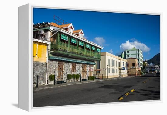Downtown Roseau Capital of Dominica, West Indies, Caribbean, Central America-Michael Runkel-Framed Premier Image Canvas