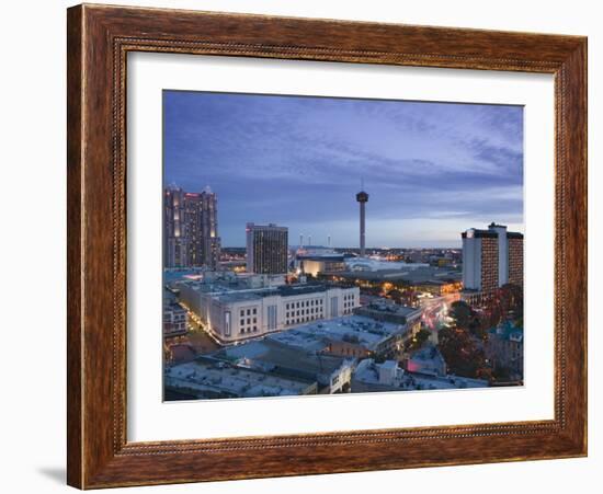 Downtown San Antonio, Texas, USA-Walter Bibikow-Framed Photographic Print