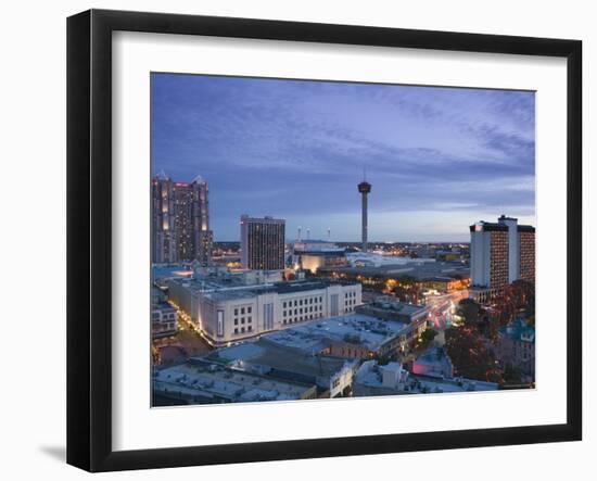 Downtown San Antonio, Texas, USA-Walter Bibikow-Framed Photographic Print