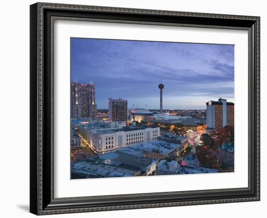 Downtown San Antonio, Texas, USA-Walter Bibikow-Framed Photographic Print