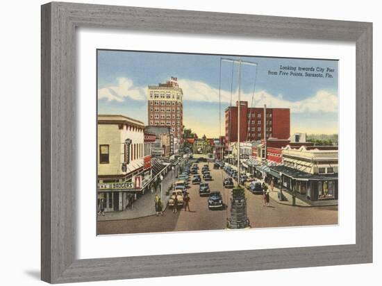 Downtown Sarasota, Florida-null-Framed Art Print