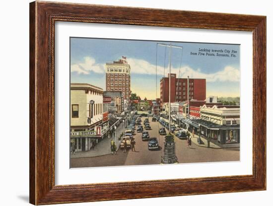 Downtown Sarasota, Florida-null-Framed Art Print