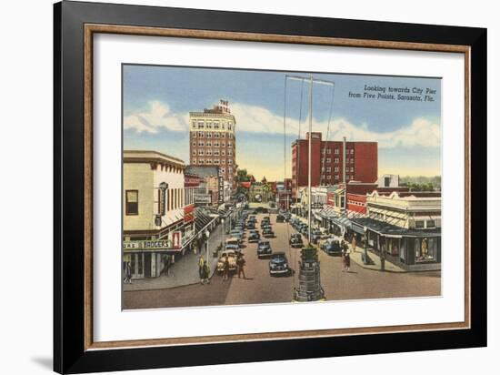 Downtown Sarasota, Florida-null-Framed Art Print