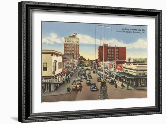 Downtown Sarasota, Florida-null-Framed Art Print