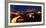 Downtown Seattle At Night with Freeways Passing Through-George Oze-Framed Photographic Print