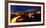 Downtown Seattle At Night with Freeways Passing Through-George Oze-Framed Photographic Print