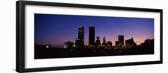 Downtown Skyline at Night, Oklahoma City, Oklahoma, USA 2012-null-Framed Photographic Print