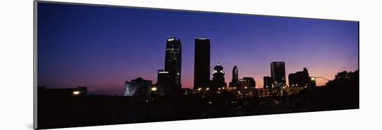 Downtown Skyline at Night, Oklahoma City, Oklahoma, USA 2012-null-Mounted Photographic Print