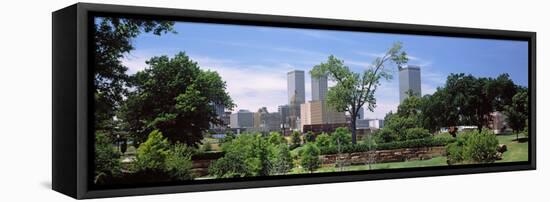 Downtown Skyline from Centennial Park, Tulsa, Oklahoma, USA 2012-null-Framed Stretched Canvas